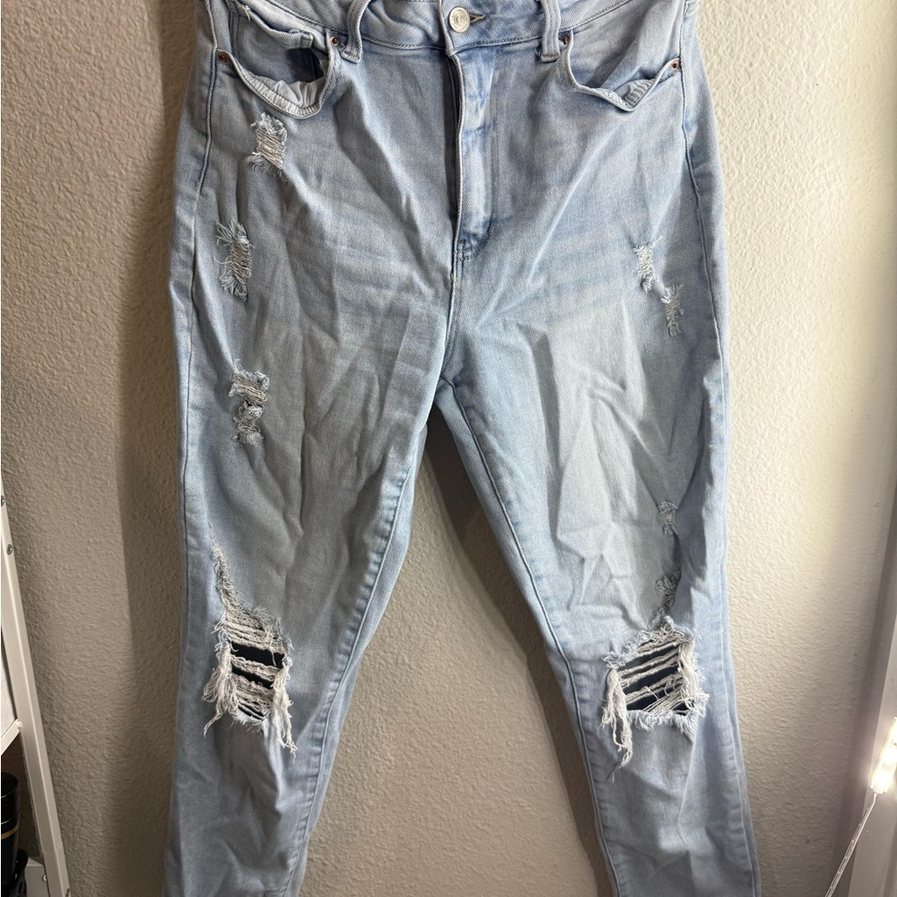 Wax Jean Light Blue Ripped Boyfriend Jeans
